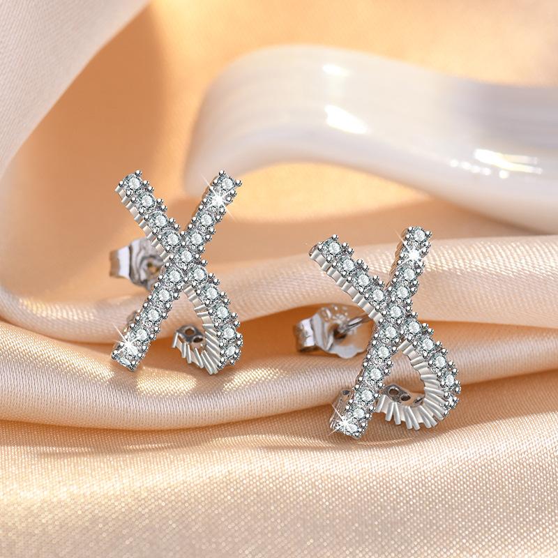 925 Silver Earrings Stud High Quality For Women Exquisite Student Girlfriend Jewelry Accessories Wedding Fashion Gift