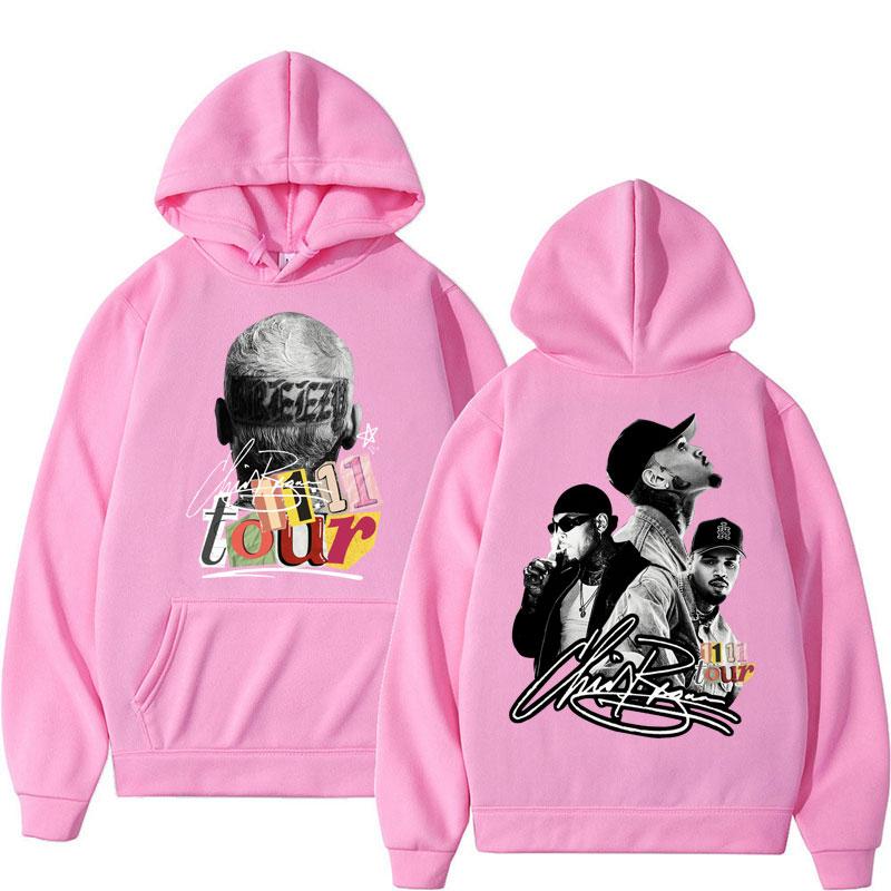 Sweat à capuche graphique rappeur Chris Brown Hip Hop Vintage Harajuku Pullovers Mode Oversize Hommes Femmes Sweat-shirt Cadeaux