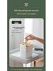 Mini Cute Press-Type Pop-Up Lid Desktop Trash Can, Wall-Mountable, Simple Square Design