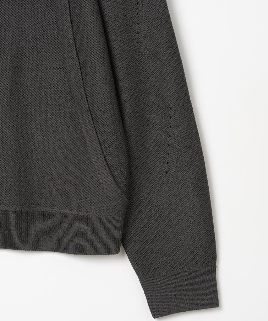 MILLO ARCHIVE Curved Layered Knit [Charcoal]