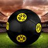 Borussia Dortmund Soccer Ball, Colorful, Suitable for All Ages, Machine-stitched, PVC Material, Competition Grade, Durable and High Bounce