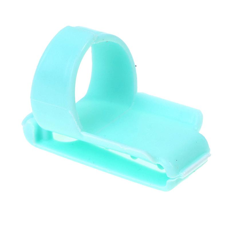 Outil de tricot de laine de pull de séparateur de doigt 4 Guide de fil dé à coudre en plastique