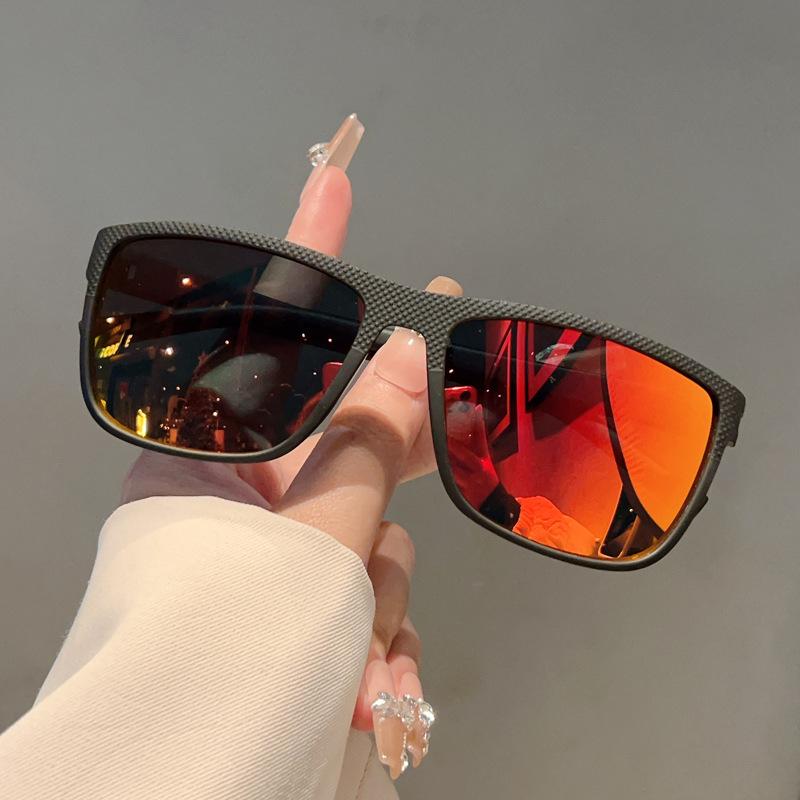 Classic New Large Frame Sunglasses Fashionable Men's Retro Square Frame Sunglasses Women's Outdoor UV-blocking Driving Glasses