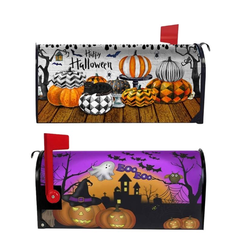 Holiday Magnetic Mailbox Wrap Seasonal Decoration Waterproof Polyester Easy Change Design Gift Ready