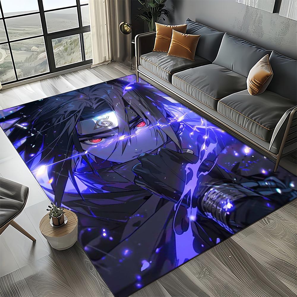 Cartoon 3D I-Itachi Japan Anime Carpet Rug for Living Room Bedroom Home Sofa Decoration,Kid Play Area Rug Non-slip Floor Mat