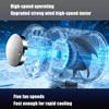 Handheld Fan 5-Speed Foldable Rechargeable Neck Wind Blower Desk Fan For Desk Travel Summer Camping Outdoor Beach Vacation