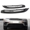 Capas de Farol de Nevoeiro de Para-choque Preto Brilhante Esquerdo e Direito Para Range Rover Velar 2018-2022