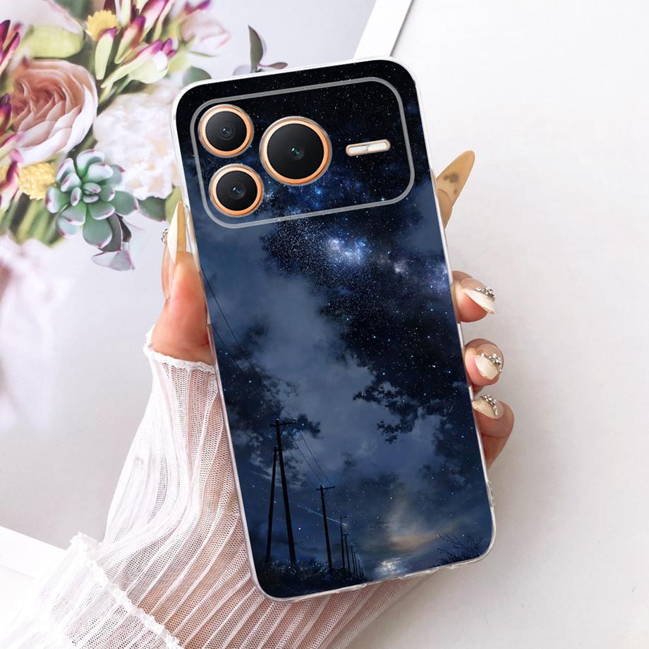 Flower Cartoon Fashion Design Phone Case For Honor Power Power2 Funda Soft Liquid Silicone Shockproof Back Cover Power 2 Bumper
