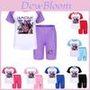 Kpop Dämonenjäger Kinder Sommer-Shorts und T-Shirt Set Aus Baumwolle Für Aktive Kinder