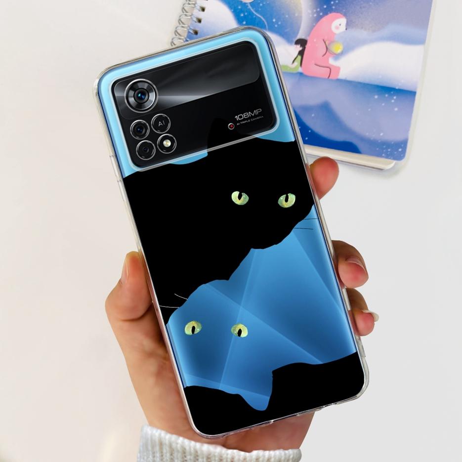 Xiaomi Poco X4 Pro 5G tokhoz Stílusos Festett Borítás Puha Szilikon Telefon Tok Xiaomi Poco M4 Pro 5G M4Pro X4Pro Tokokhoz