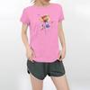 Women's Round Neck Casual Printed Short-sleeved T-shirt Top