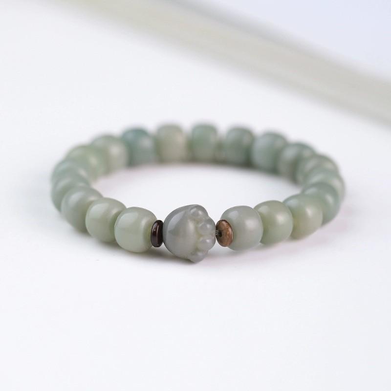 Charcoal Burnt Cat Claw Cat Bodhi Root Bracelet Women's Natural White Jade Bodhi Zi Wraps Fingers Soft Play Holding Bodhi Bracelet