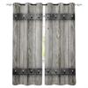 Wood Door Metal Blackout Curtains for Children Kids Home Decor Bedroom Living Room High Shading Window Curtains