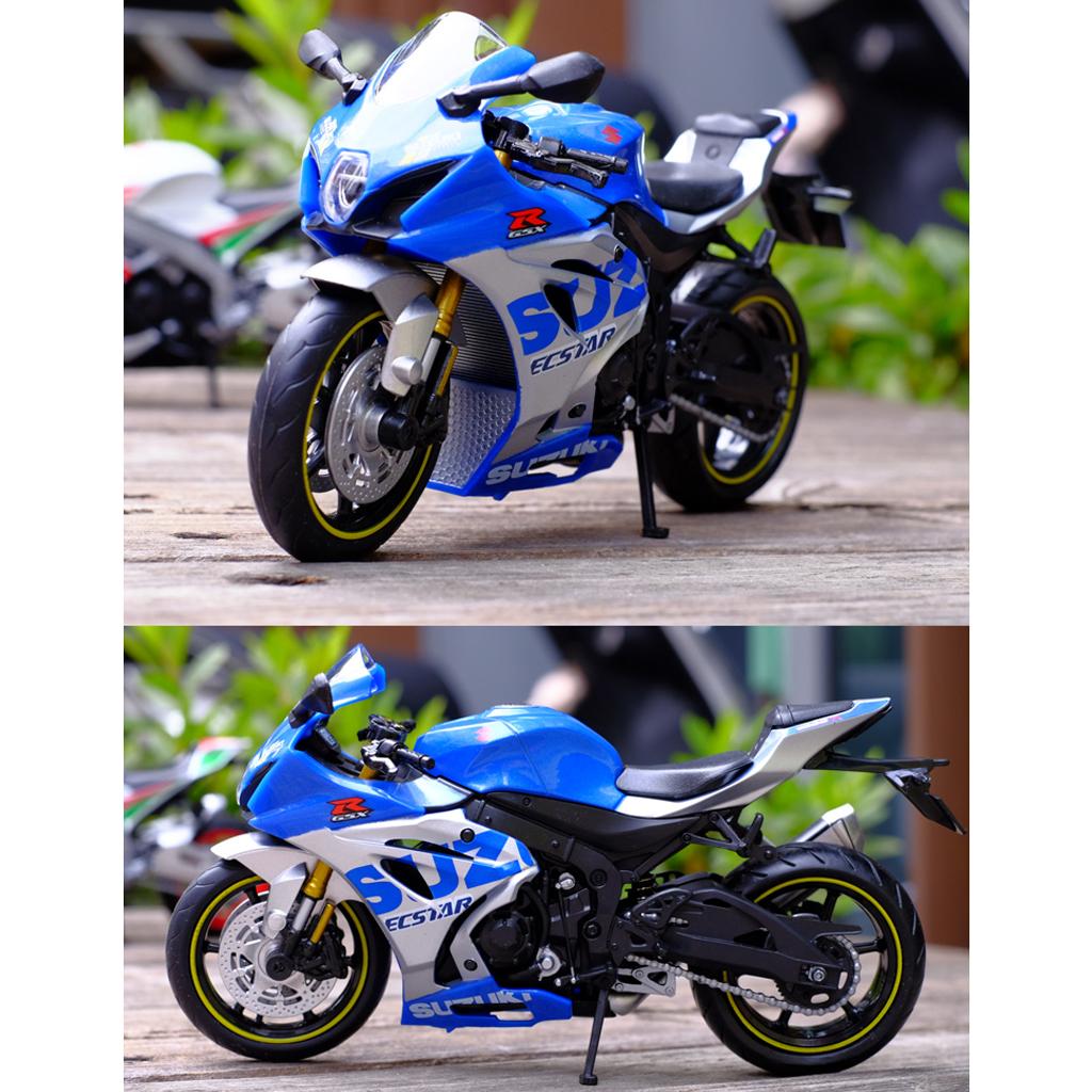 1:12 Scale Suzuki GSX-R1000R Alloy Racing Motorcycle Model Diecast Street Cross-Country Motorcycle Model High Simulation Kids Toy Gift