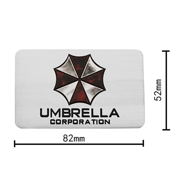 1 X Umbrella 3D Metal Car Emblem Decal Badge Sticker