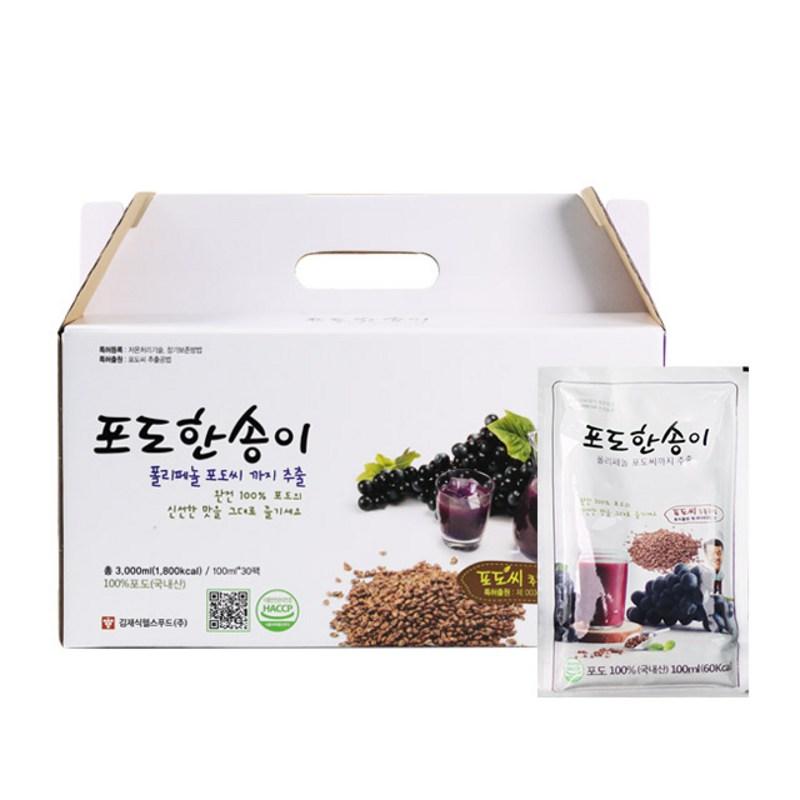 Jaesik Kim Health Food Grape Juice, 100ml, 30 pieces