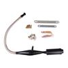 1Set Schwarz Silber Viper Flexible Schalldämpfer Rohr für 80cc Bike Gas Motor Motorrad Auspuff Moto Teile Motor Rohre Motorrad Teile