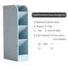 Kawaii Creativo Multifuncional 4 Compartimentos Organizador de Escritorio Portalápices Caja de Almacenamiento de Maquillaje Accesorios Escolares de Oficina Portalápices