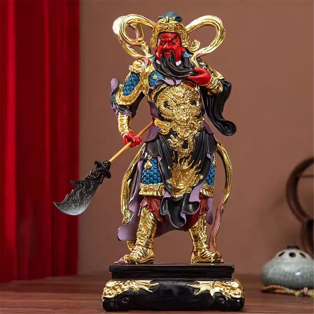 Budhistická figúrka božstva pre domácu dekoráciu, Boh bohatstva, Socha Guan Yu, Dominantná ozdoba Budhu, Uctievanie Budhu