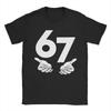 Herren T-Shirt 6 7 Weihnachten Sechs Sieben Meme Neuheit Reines Baumwoll-T-Shirt Kurzarm T-Shirt Rundhals Oberteile Geburtstagsgeschenk