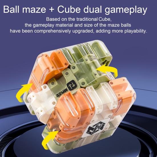 1/2Pcs 3D Puzzle Maze Cube Educational Brain Teaser Handheld Rolling Ball