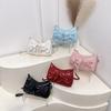 New Fashion Trend Ballet Bow Pleated Design Underarm Bag High-end Texture Versatile Shoulder Messenger Bag