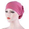 Women's Muslim Turban Scarf Cap Muslim Hijab Caps Soft Baggy Beanie Hat EMA