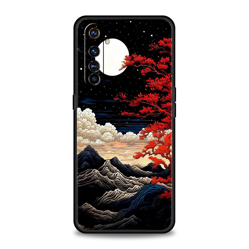 Landscape Painting Phone Case for Realme 8 9 Pro Plus 8i 9i 6 7 GT2 C21 C25 C3 C11 11 Pro 5G Plus Shockproof Silicone Shell Bags