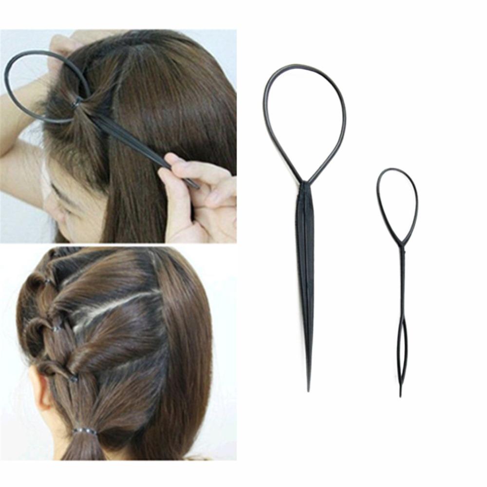 2PCS Hair Style Maker Hair Styling Tools Hair Accessories Hair Pin Disk for Women Girls DIY Pull Pins