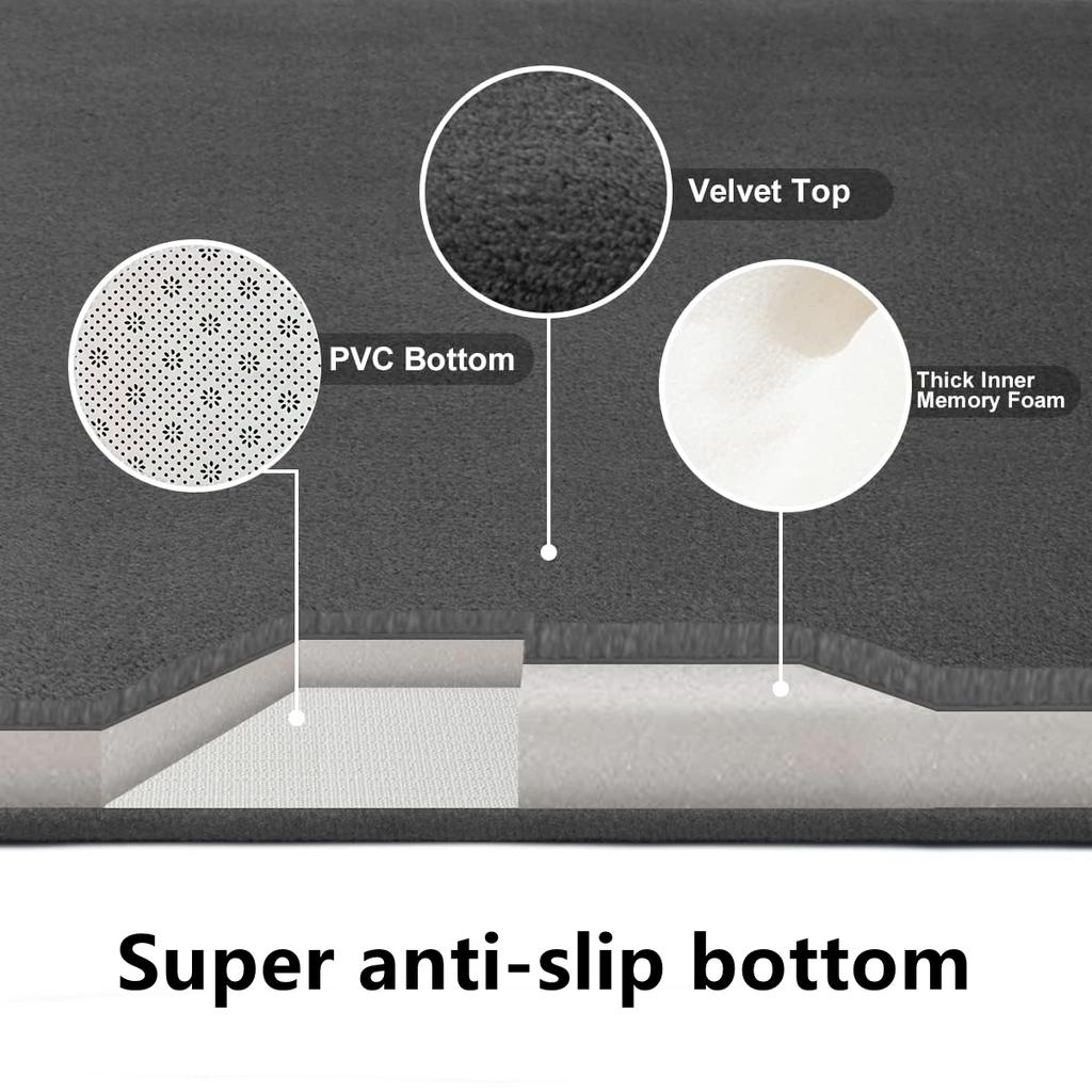 Xiaomi Bath Mat Anti Slip Bathroom Mat Claw Pattern Bathroom Carpet Absorbent Bathroom Carpet Door Mat Floor Mat Home Decoration