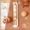 Multifunctional Capybara Bookmark 15cm Wavy Measuring Ruler For Student Drawing Exam