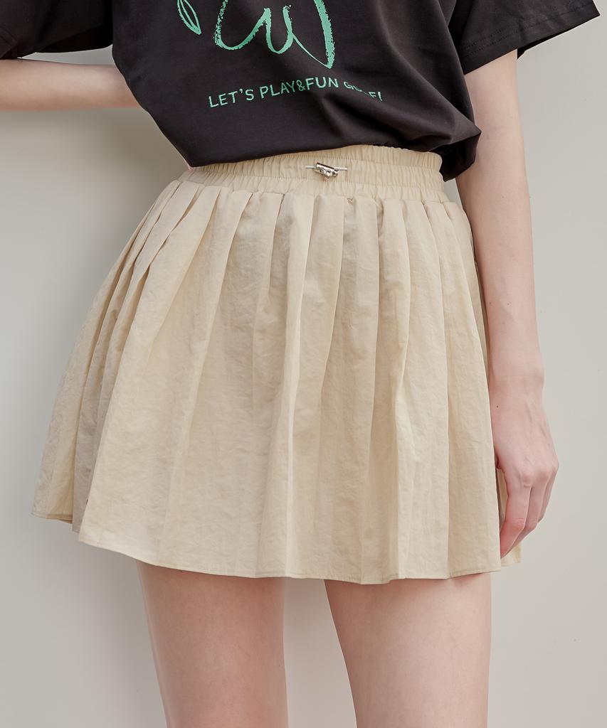Mackie Marine Pleated Skirt Beige