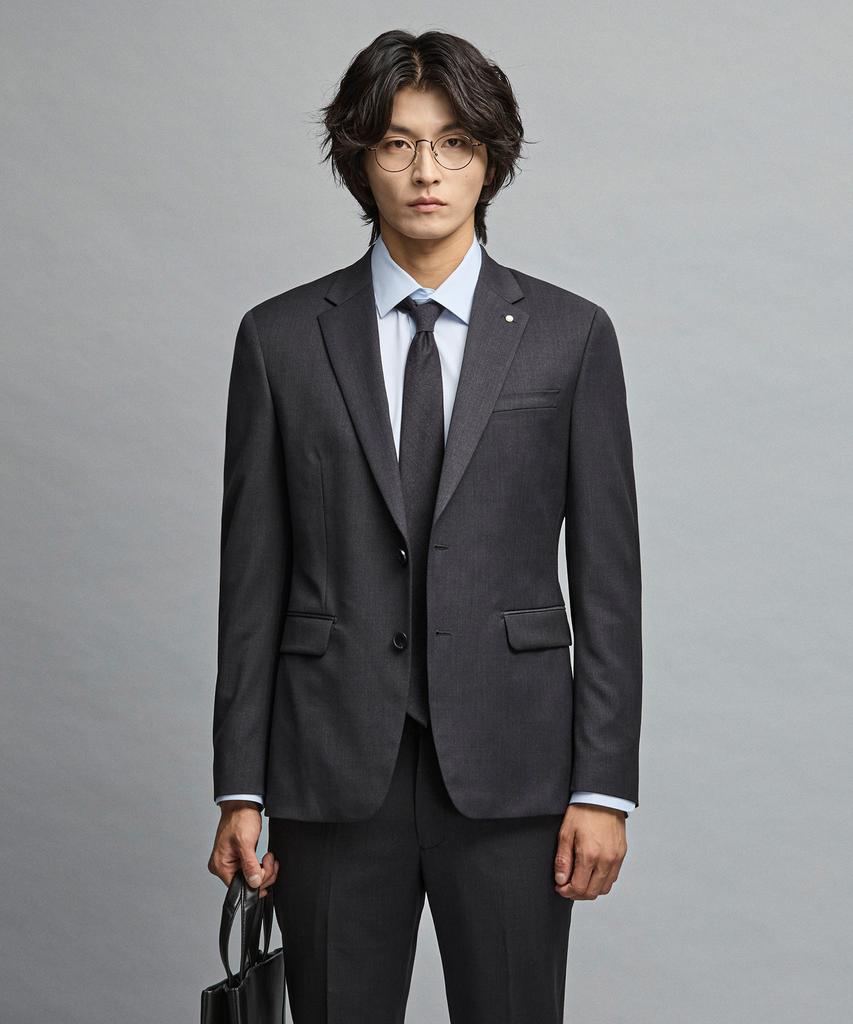STCO [Four Seasons] (10-Year Suit) Wool Blend Four-Way Stretch Suit Set_Gray (Slim Fit)_Ssjvz13Sset (A Type)