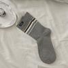 Winter Socks Cartoon Puppy Bow Wool Socks Cute Warm Socks Stacked Socks
