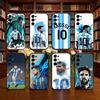 Lionel Messi Mobilskal Svart Silikon Mjukt För Samsung S25,S24,S21,S22,S23,S30,Ultra,S20,Plus,Fe,Lite