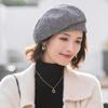 Autumn and Winter Casual Taxi Driver Hat Outdoor Shading Beret Men and Women Keep Warm Newsboy Hats Wool Cap Painter Hat Flat Caps