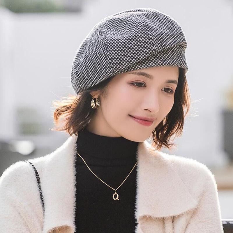 Autumn and Winter Casual Taxi Driver Hat Outdoor Shading Beret Men and Women Keep Warm Newsboy Hats Wool Cap Painter Hat Flat Caps