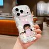Ins Cute M-Monchhichis Phone Case For Samsung Galaxy A17 M16 A56 A36 A26 A16 A06 A15 A54 A34 A24 A14 A04 A13 A73 A53 4G 5G
