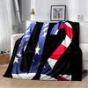U2 Rock Bang Bono 3D Printing Blanket,Soft Throw Blanket for Home Bedroom Bed Sofa Picnic Travel Office Rest Cover Blanket Kids