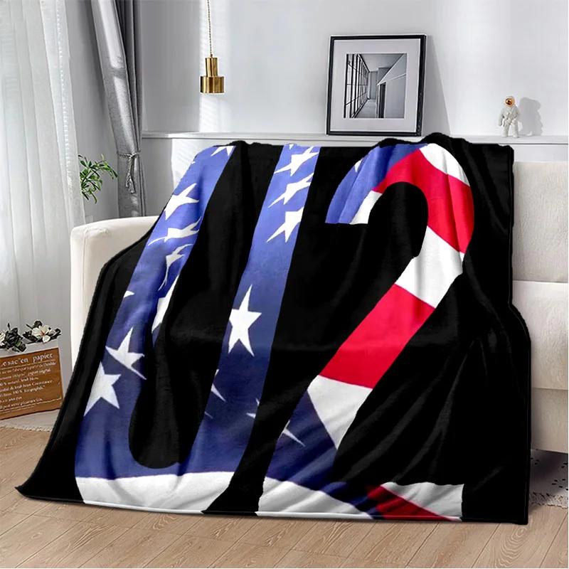 U2 Rock Bang Bono 3D Printing Blanket,Soft Throw Blanket for Home Bedroom Bed Sofa Picnic Travel Office Rest Cover Blanket Kids