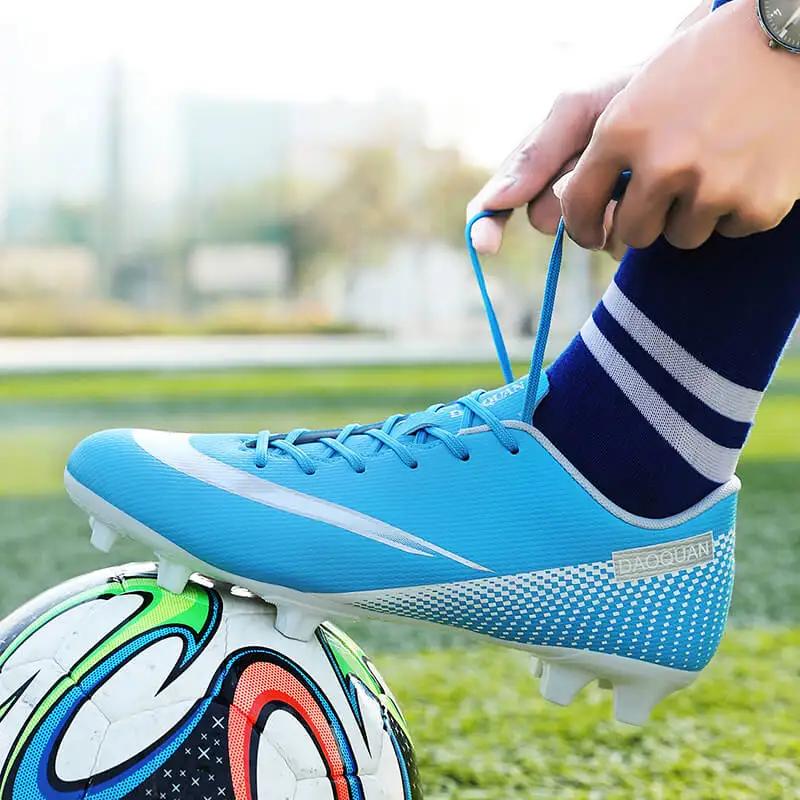 Futbola zābaki Bērni zēni Futbola apavi āra AG/TF Ultraviegli futbola apavi Kurpes Tenis Masculino Zapatos Para Hombres