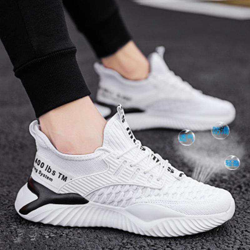 Fashion Men Lace-up Fashion Sneakers Men's Sports Shoes Comfortable Breathable Men Running Shoes Hot Sale Autumn Non-slip Training Shoes