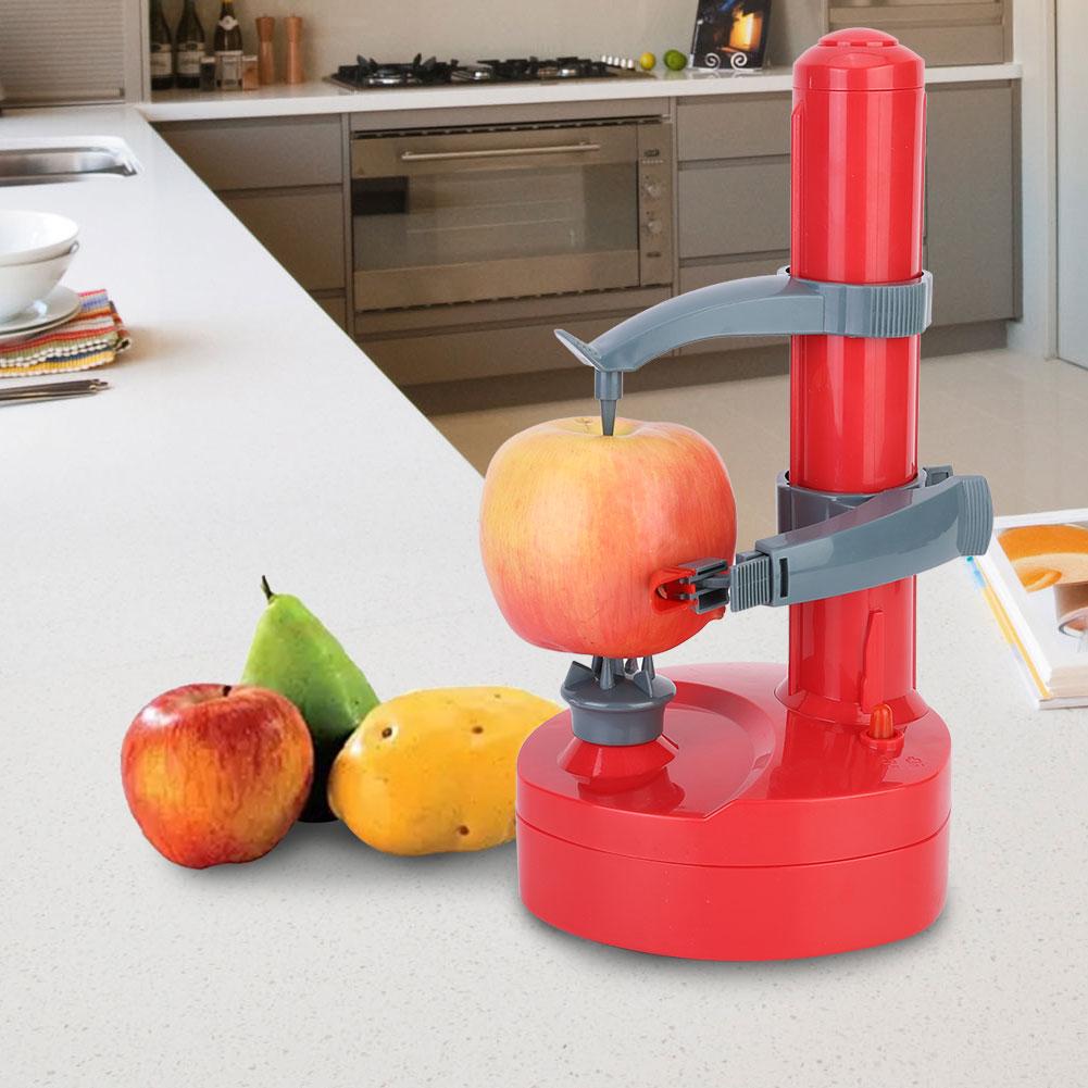 Multifunctional Household Electric Automatic Fruit Peeler Peeling Machine Kitchen Tool MachineRed
