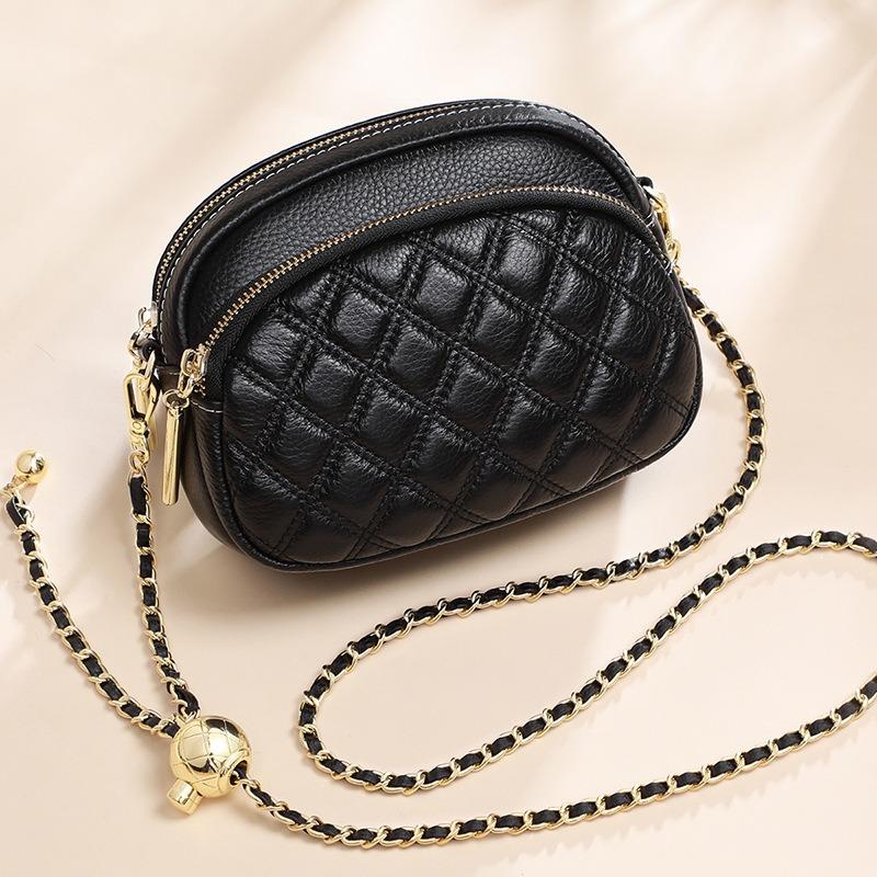 Bag women's summer new fashion trendy messenger bag shoulder leather women's bag original niche versatile chain bag