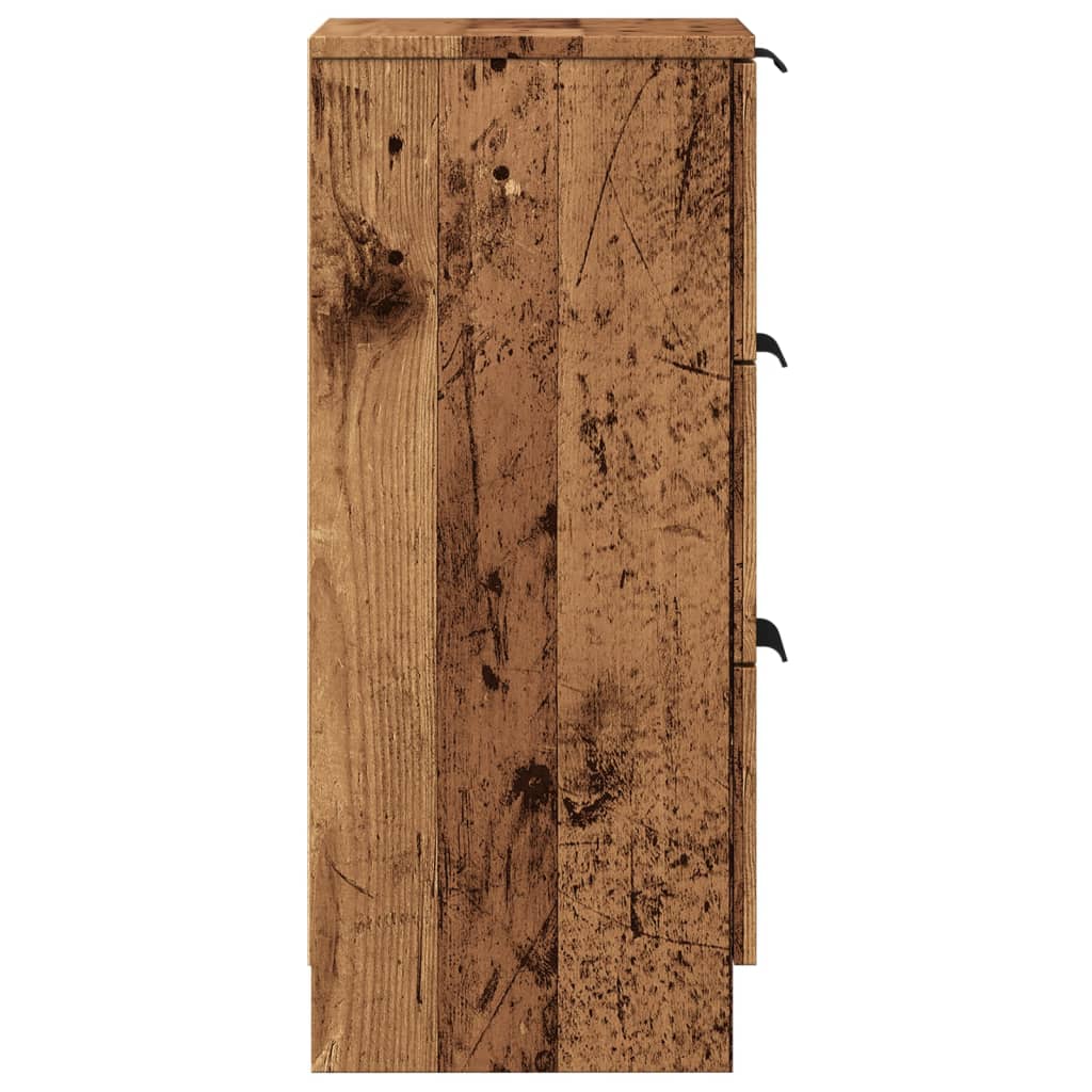 Sideboard Rustic Wood Look 30 x 30 x 70 cm Engineered Wood