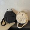 Damen Casual Nylon Umhängetasche mit verstellbarem Riemen Vintage Einfarbig Kleine Schultertasche Polyesterfutter für den täglichen Gebrauch CLE