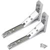 2 pièces Équerres d'étagère pliantes Acier inoxydable Étagère pliante murale pour équerre DIY