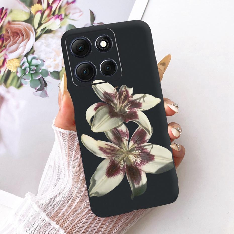 Fashion Crown Letter Case For Motorola Moto G86 G86Power Soft Black Silicone Back Cover For Moto G 86 G86 Power 5G Phone Cases