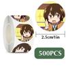 500Pcs/Roll Anime Sticker Theme Seal Labels Stickers For DIY Gift Baking Package Envelope Decor Stationery Gift