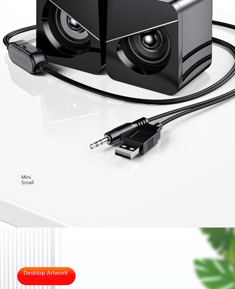 Portable Mini USB Laptop Speaker - Compact Mobile Phone Gift & Computer Subwoofer
